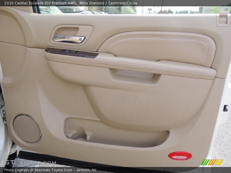 White Diamond / Cashmere/Cocoa 2010 Cadillac Escalade ESV Premium AWD