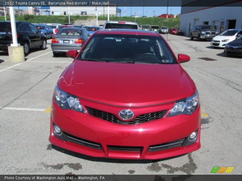 Barcelona Red Metallic / Black/Ash 2012 Toyota Camry SE