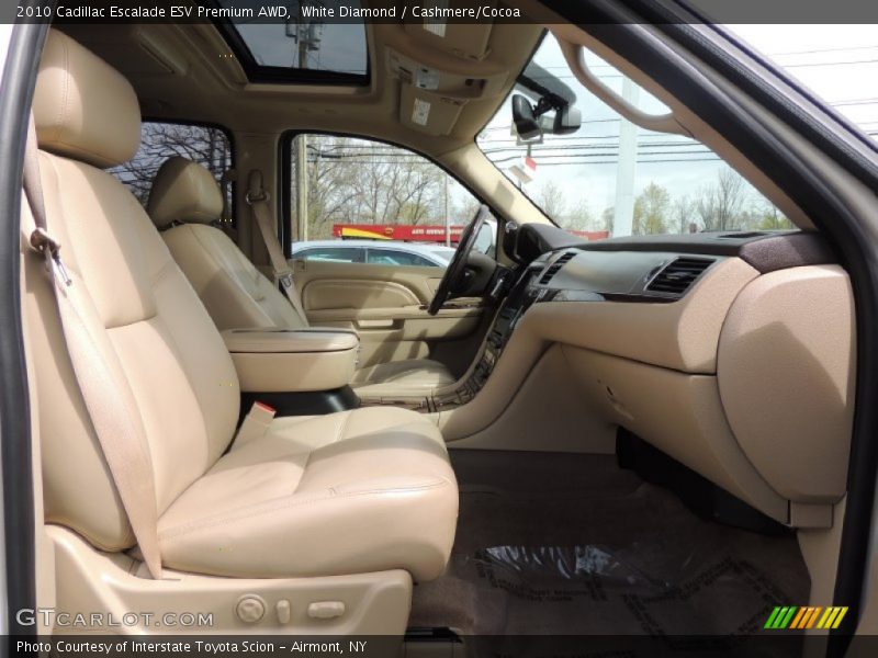 White Diamond / Cashmere/Cocoa 2010 Cadillac Escalade ESV Premium AWD