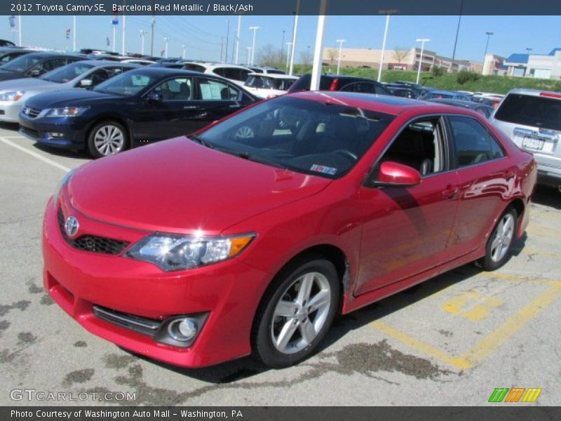 Barcelona Red Metallic / Black/Ash 2012 Toyota Camry SE