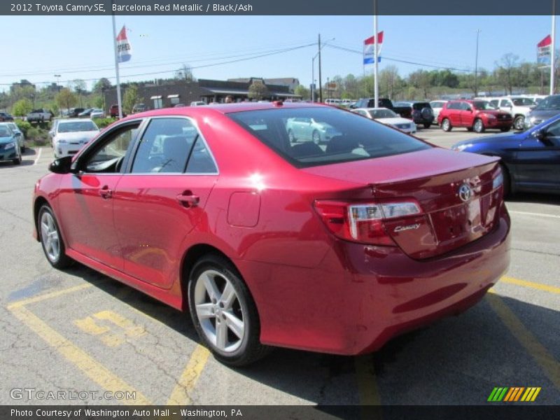 Barcelona Red Metallic / Black/Ash 2012 Toyota Camry SE