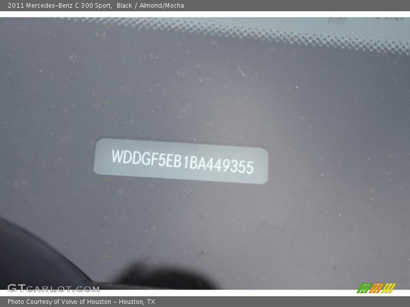 Black / Almond/Mocha 2011 Mercedes-Benz C 300 Sport