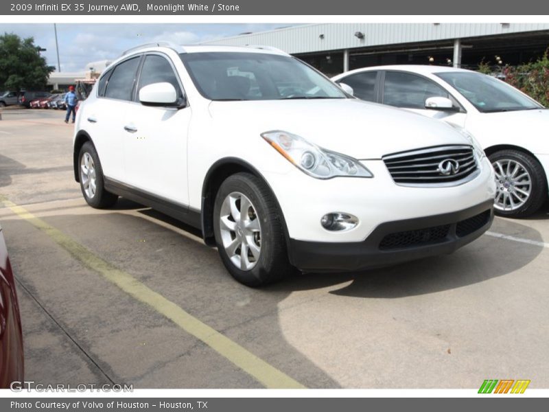 Moonlight White / Stone 2009 Infiniti EX 35 Journey AWD