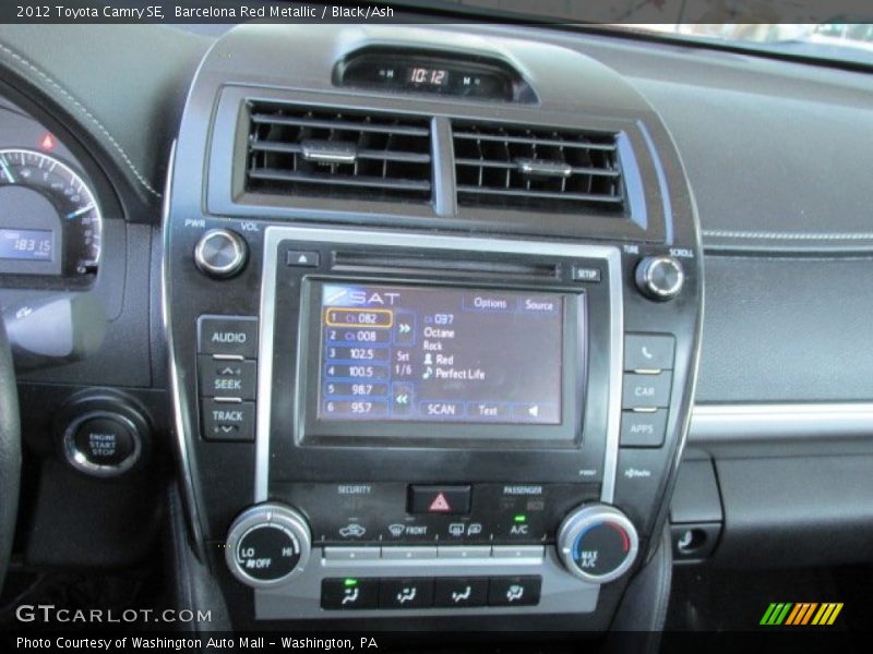 Barcelona Red Metallic / Black/Ash 2012 Toyota Camry SE