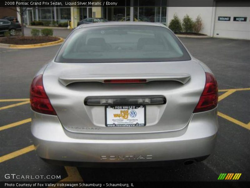 Liquid Silver Metallic / Ebony 2008 Pontiac Grand Prix Sedan