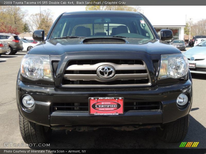 Black Sand Pearl / Graphite Gray 2009 Toyota Tacoma V6 SR5 Double Cab 4x4