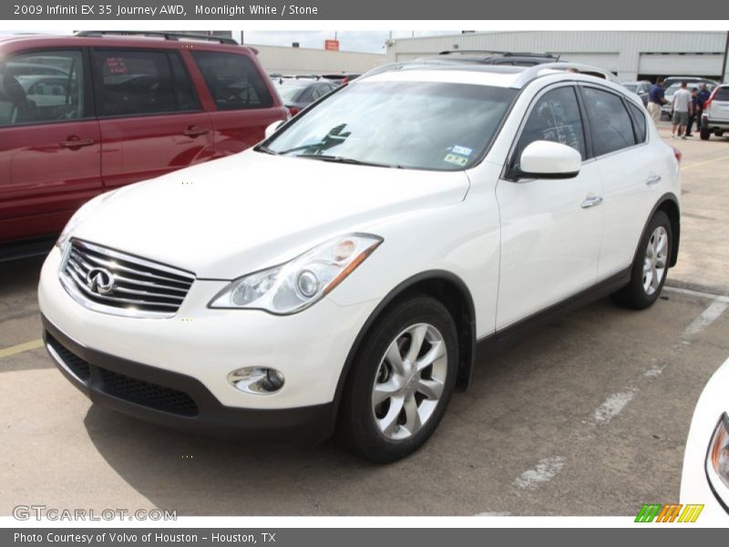 Moonlight White / Stone 2009 Infiniti EX 35 Journey AWD