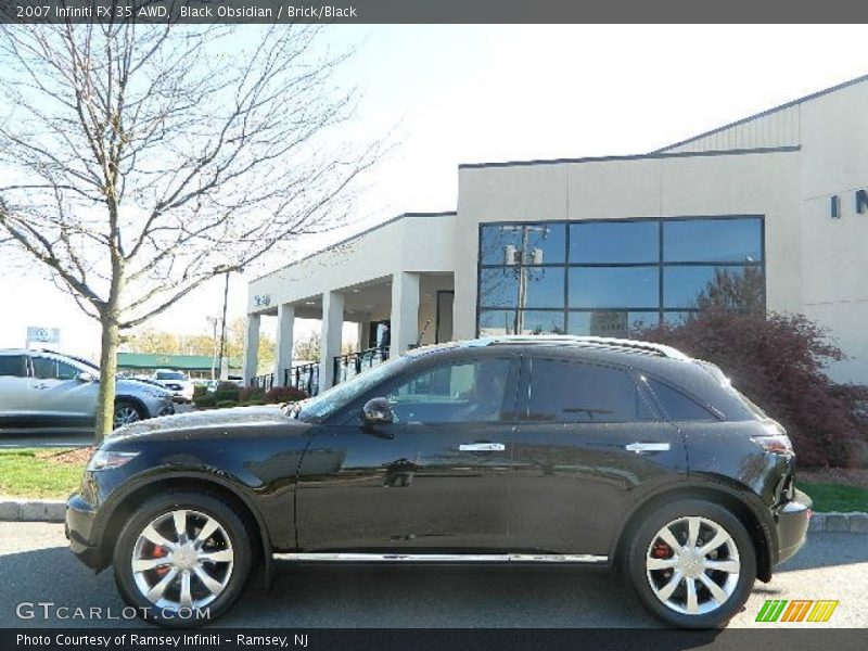Black Obsidian / Brick/Black 2007 Infiniti FX 35 AWD