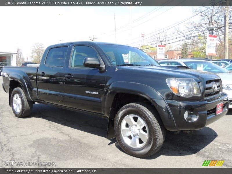 Black Sand Pearl / Graphite Gray 2009 Toyota Tacoma V6 SR5 Double Cab 4x4