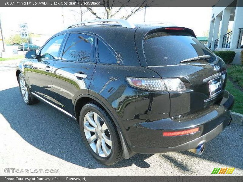 Black Obsidian / Brick/Black 2007 Infiniti FX 35 AWD