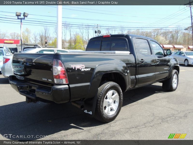 Black Sand Pearl / Graphite Gray 2009 Toyota Tacoma V6 SR5 Double Cab 4x4