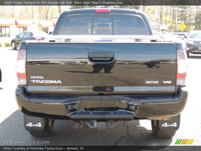 Black Sand Pearl / Graphite Gray 2009 Toyota Tacoma V6 SR5 Double Cab 4x4