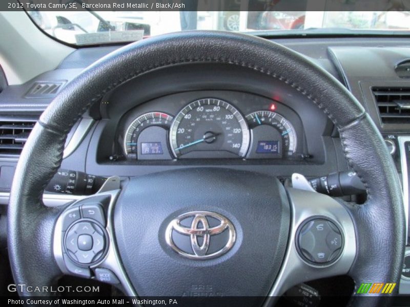 Barcelona Red Metallic / Black/Ash 2012 Toyota Camry SE