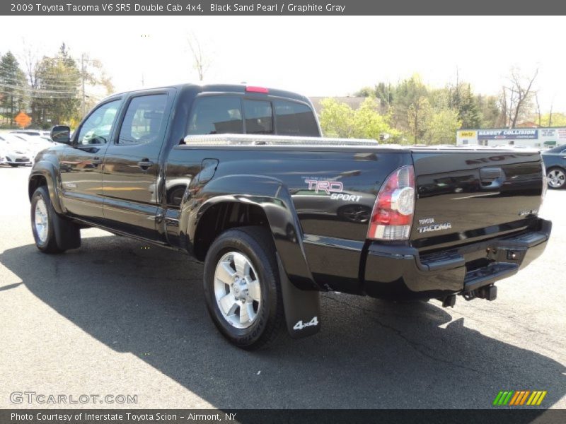 Black Sand Pearl / Graphite Gray 2009 Toyota Tacoma V6 SR5 Double Cab 4x4