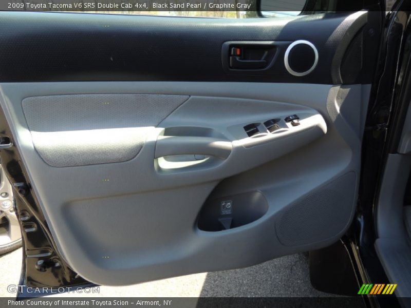 Black Sand Pearl / Graphite Gray 2009 Toyota Tacoma V6 SR5 Double Cab 4x4