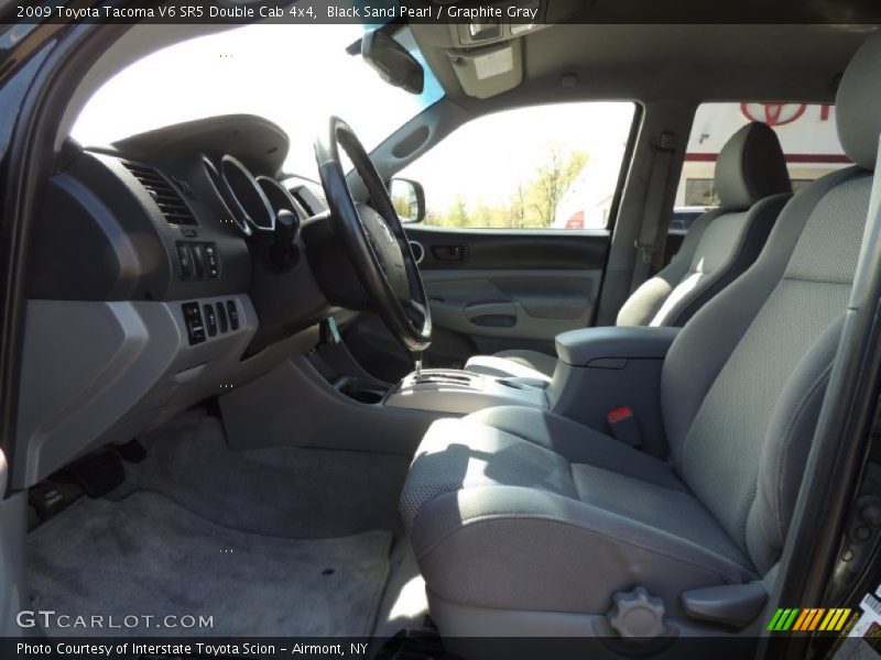 Black Sand Pearl / Graphite Gray 2009 Toyota Tacoma V6 SR5 Double Cab 4x4
