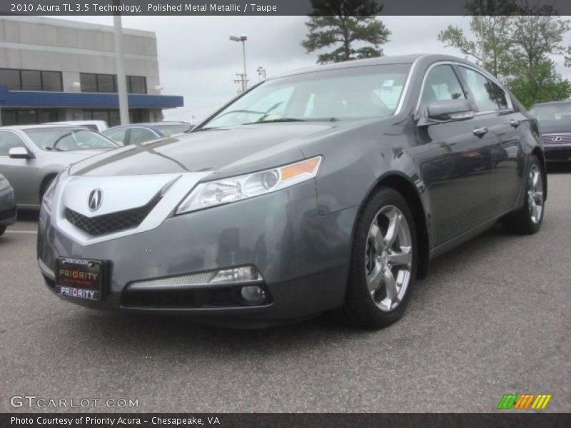 Polished Metal Metallic / Taupe 2010 Acura TL 3.5 Technology