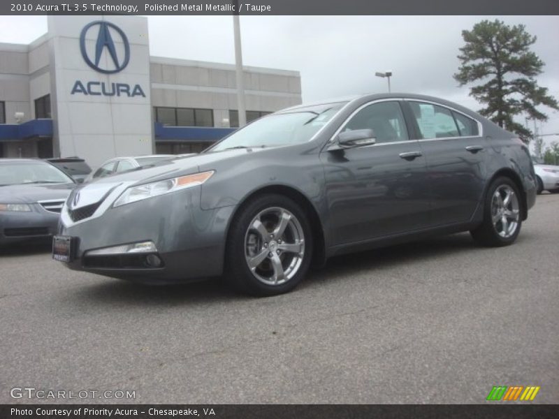 Polished Metal Metallic / Taupe 2010 Acura TL 3.5 Technology