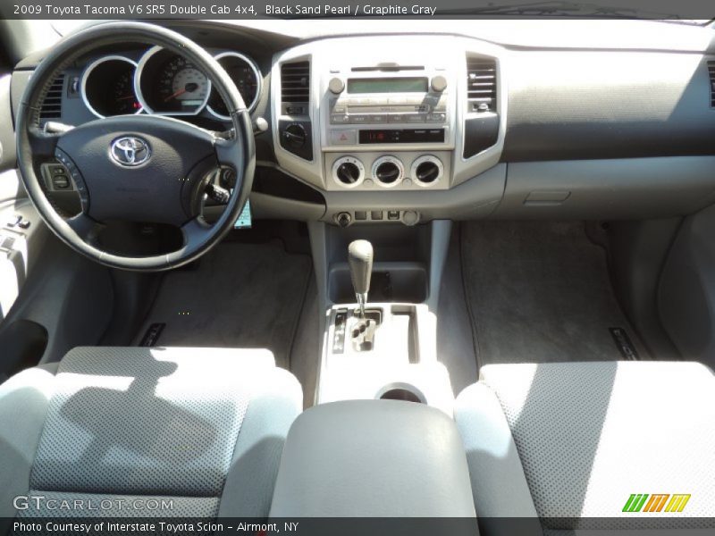 Black Sand Pearl / Graphite Gray 2009 Toyota Tacoma V6 SR5 Double Cab 4x4