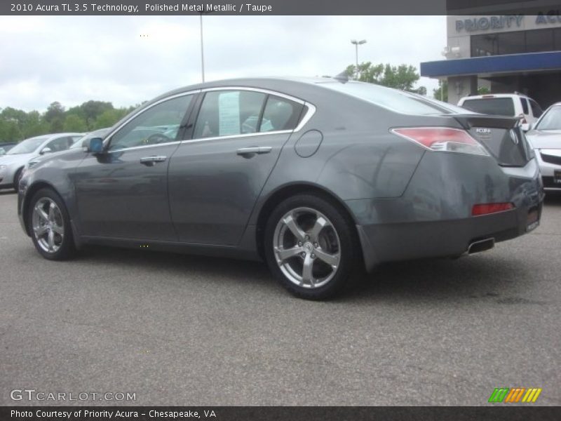 Polished Metal Metallic / Taupe 2010 Acura TL 3.5 Technology