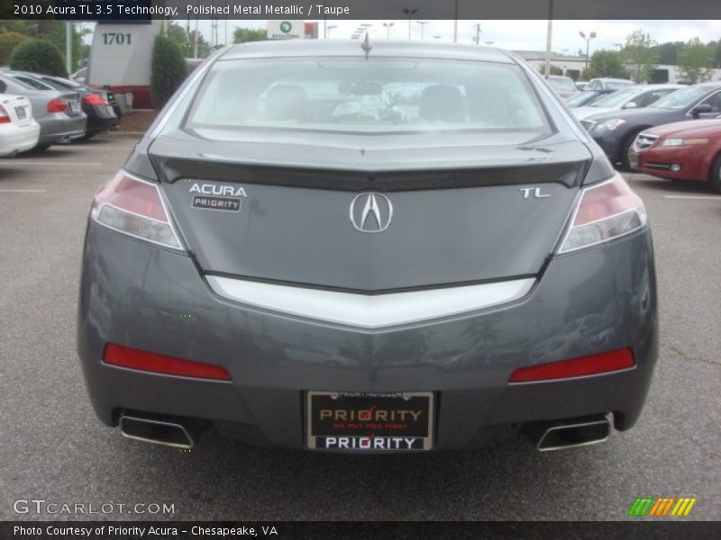 Polished Metal Metallic / Taupe 2010 Acura TL 3.5 Technology