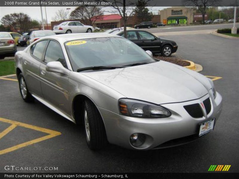 Liquid Silver Metallic / Ebony 2008 Pontiac Grand Prix Sedan