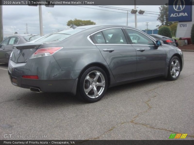 Polished Metal Metallic / Taupe 2010 Acura TL 3.5 Technology