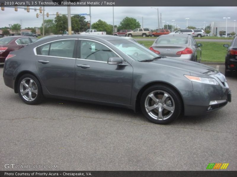 Polished Metal Metallic / Taupe 2010 Acura TL 3.5 Technology