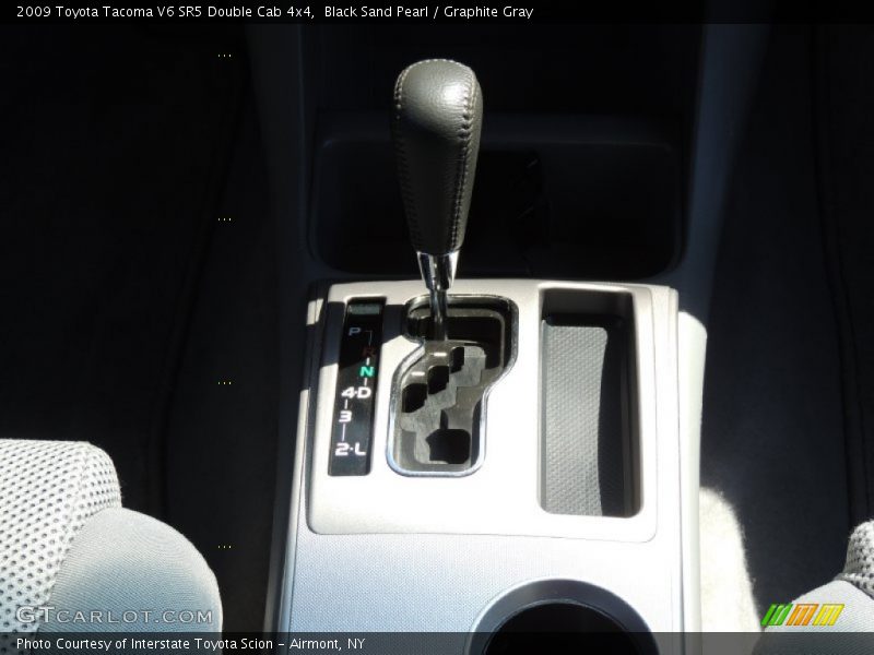 Black Sand Pearl / Graphite Gray 2009 Toyota Tacoma V6 SR5 Double Cab 4x4