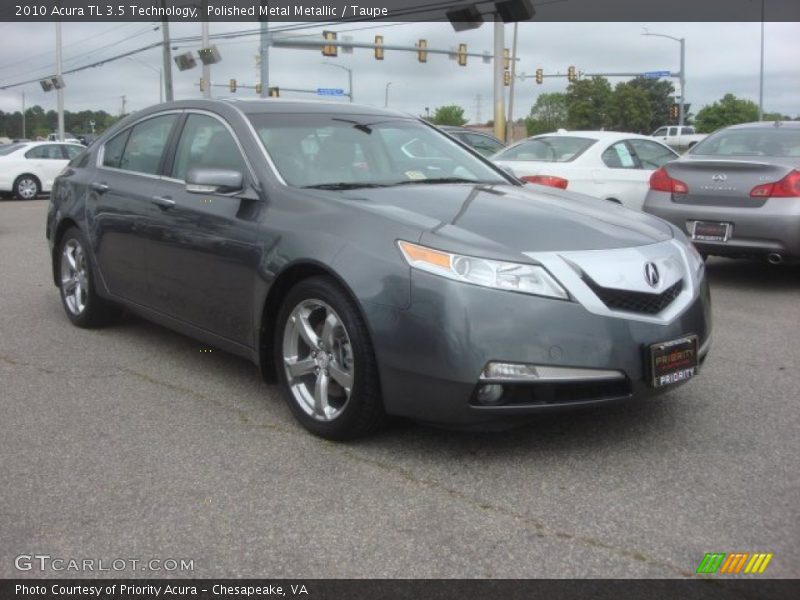 Polished Metal Metallic / Taupe 2010 Acura TL 3.5 Technology