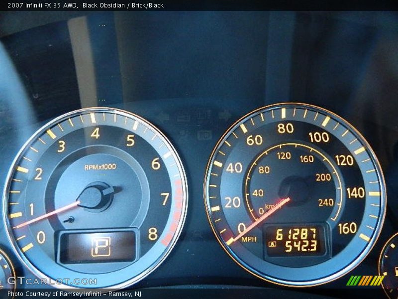 Black Obsidian / Brick/Black 2007 Infiniti FX 35 AWD