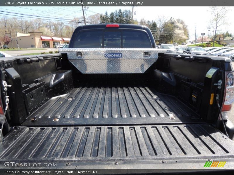 Black Sand Pearl / Graphite Gray 2009 Toyota Tacoma V6 SR5 Double Cab 4x4