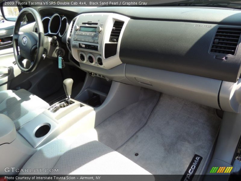 Black Sand Pearl / Graphite Gray 2009 Toyota Tacoma V6 SR5 Double Cab 4x4