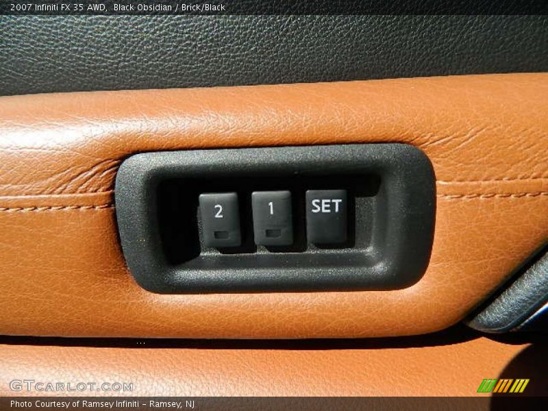 Black Obsidian / Brick/Black 2007 Infiniti FX 35 AWD