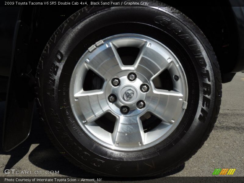 Black Sand Pearl / Graphite Gray 2009 Toyota Tacoma V6 SR5 Double Cab 4x4