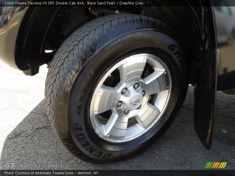 Black Sand Pearl / Graphite Gray 2009 Toyota Tacoma V6 SR5 Double Cab 4x4