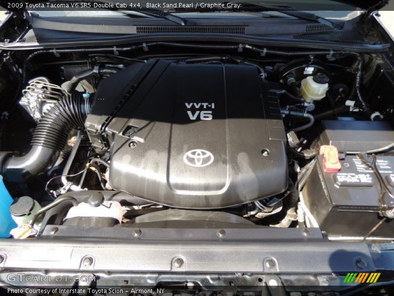 Black Sand Pearl / Graphite Gray 2009 Toyota Tacoma V6 SR5 Double Cab 4x4