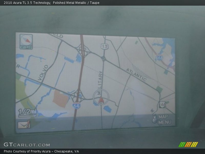 Polished Metal Metallic / Taupe 2010 Acura TL 3.5 Technology