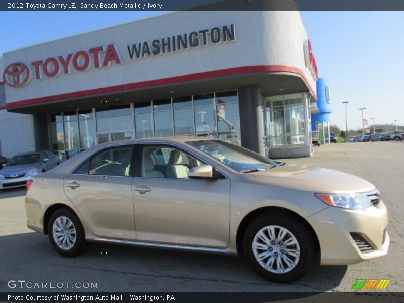 Sandy Beach Metallic / Ivory 2012 Toyota Camry LE
