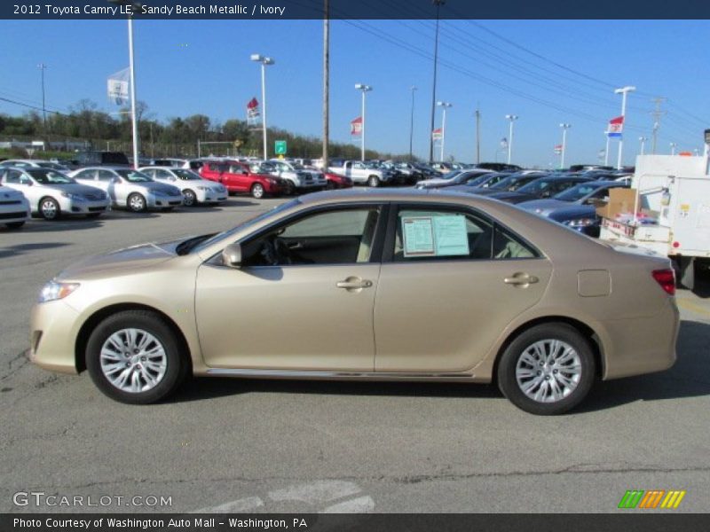 Sandy Beach Metallic / Ivory 2012 Toyota Camry LE