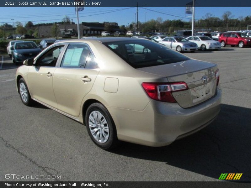Sandy Beach Metallic / Ivory 2012 Toyota Camry LE