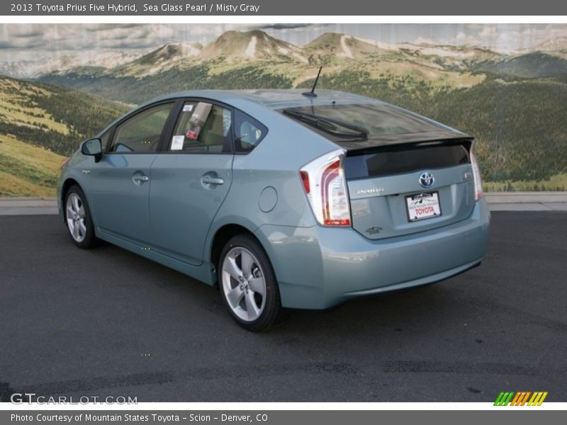 Sea Glass Pearl / Misty Gray 2013 Toyota Prius Five Hybrid