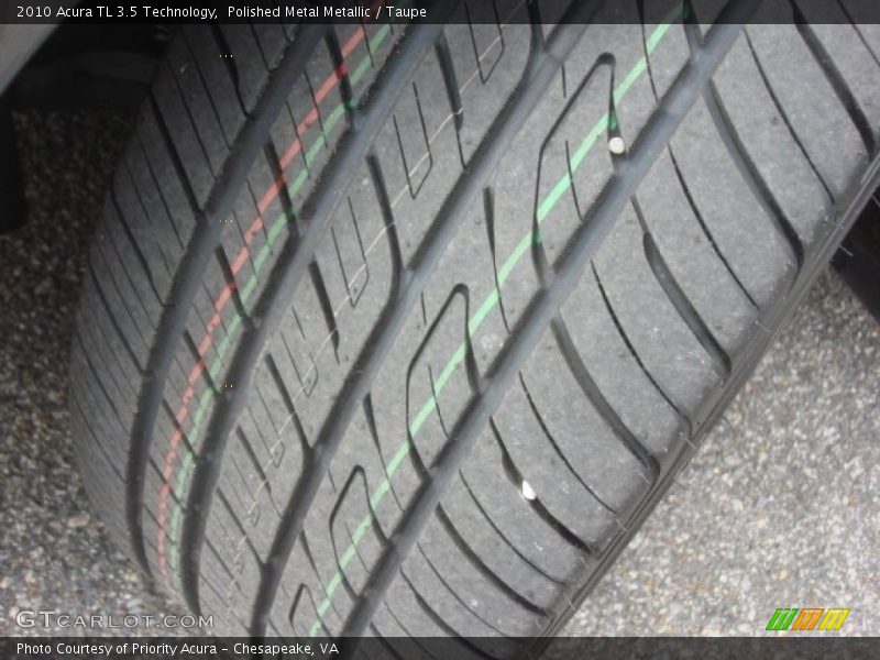 Polished Metal Metallic / Taupe 2010 Acura TL 3.5 Technology