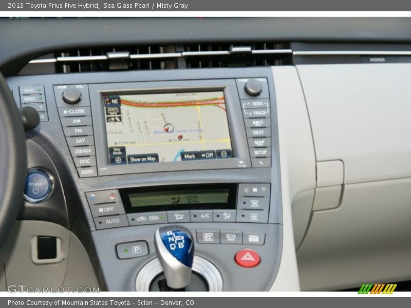 Sea Glass Pearl / Misty Gray 2013 Toyota Prius Five Hybrid