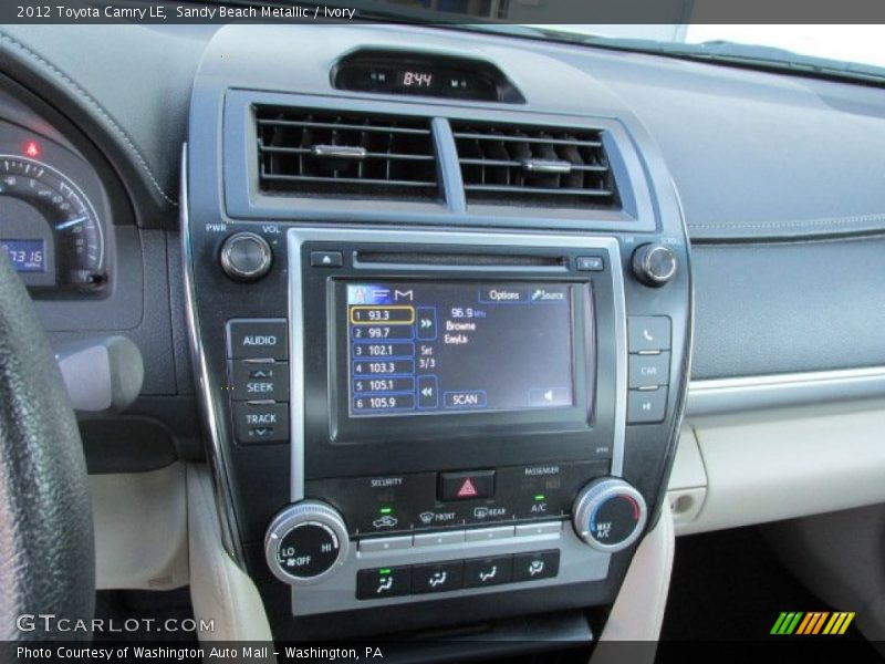 Sandy Beach Metallic / Ivory 2012 Toyota Camry LE