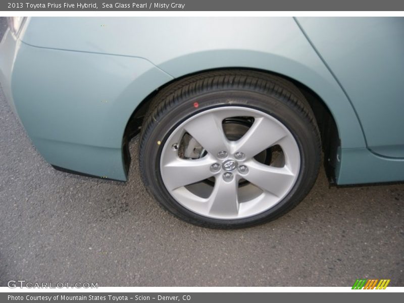 Sea Glass Pearl / Misty Gray 2013 Toyota Prius Five Hybrid