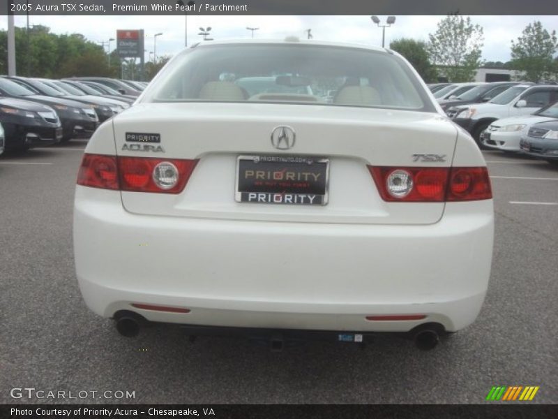 Premium White Pearl / Parchment 2005 Acura TSX Sedan