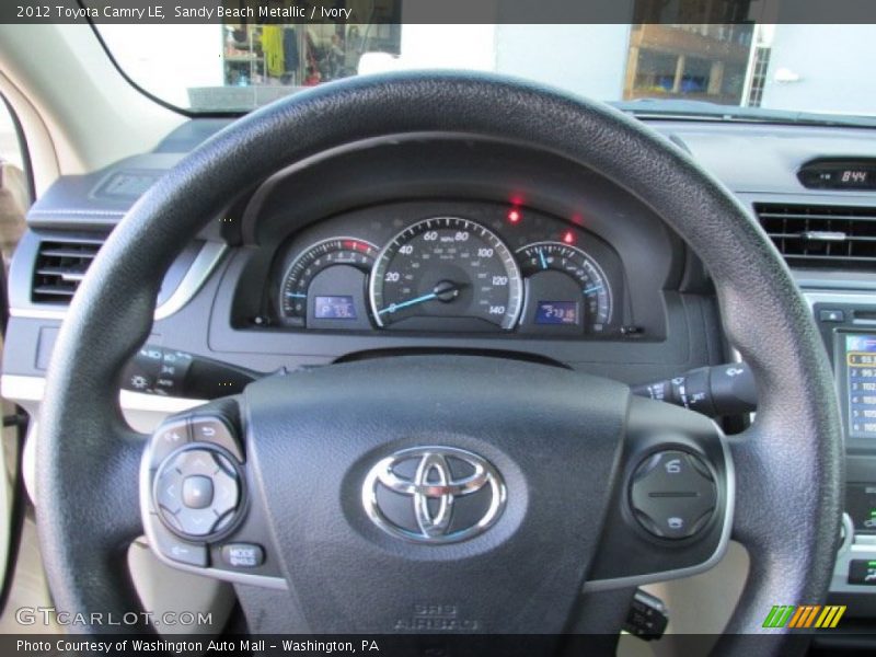 Sandy Beach Metallic / Ivory 2012 Toyota Camry LE