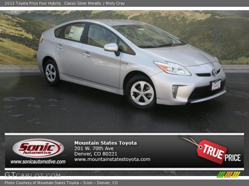 Classic Silver Metallic / Misty Gray 2013 Toyota Prius Four Hybrid