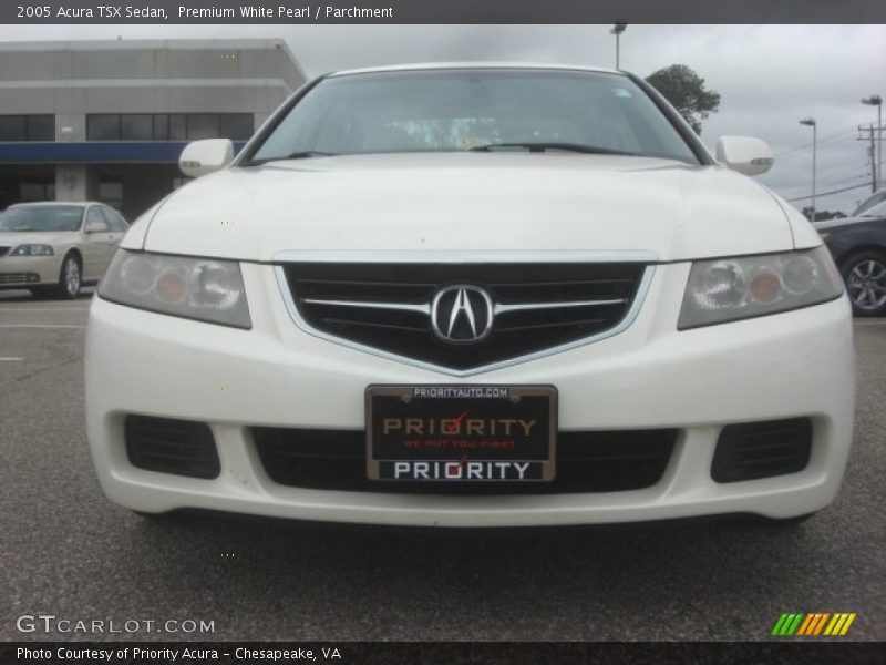 Premium White Pearl / Parchment 2005 Acura TSX Sedan